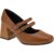 Scarpin Feminino com Fivela Bico Quadrado Salto Croco Bloco Moderno 2861