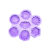 R650 Molde de silicone 7 CHAKRAS resina decorar