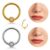 Piercing Septril Rook Conch Nariz Argola AÇo CirÚrgico Segmento Articulado Pvd Strass Lomiss  piercing