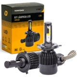 Par Lâmpada Led H4 Com Cooler Super Branca Cyber 36W