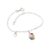 Pulseira Infantil de Prata 925 Cupcake com Coração