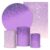 Kit 5 peças Glitter Capa Painel + Capa Retangular + Trio Cilindros Tecido para Festa
