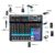 TEYUN-8 Channel Mixer De Áudio Portátil Profissional, Mesa De Som, MP3 Digital, Entrada De Computador, 48V, Power