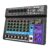 Professional Audio Sound Mixing Console, 8 Channel Mixer, Interface USB, Entrada de Computador, 48V Phantom Stage