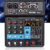 TEYUN-4-Channel Mini Mixer De Áudio, Profissional Placa De Som, Console De Computador, Entrada USB, 48V De Alimentação