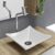 Cuba Pia De Apoio Quadrada 30x30cm Para Banheiro Lavabo Âmbar Branca Beltempo
