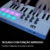 M-VAVE Mini teclado controlador MIDI portátil de 25 teclas USB com 8 pads de bateria retroiluminados 8 botões