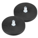 Fixador Magnético Ímã Neodímio 88mm Emborrachado 42kg