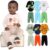 Kit 8 Peças de Roupas para Bebê Menino (4 Body Longo + 4 Calça Mijão) Kit 4 Conjunto Body + Calça Roupa Infantil Bebê