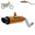 Escapamento Esape Pro Tork Competition Bros 150 2003 2004 2005 2006 2007 2008 Cromado