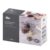 Kit 6 Mini Potes Herméticos Block Porta Temperos Transparente Condimentos Empilháveis 150ml Quadrado