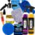Kit Para Lavar Moto Shampoo V-Floc Cera Tok Final Pulverizador Snow Foam Luva Pano