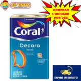 Decora Seda Coral Premium 18L Tinta Acrílica Alta Cobertura e Rendimento Acetinado