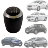 Bola de Cambio Manopla JOY COBALT SPIN 16/20 e ONIX PRISMA 16/19 – 6 marchas – Aro Preto ARO GRAFITE