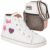 Kit Tenis Infantil GiGiL Teen Feminino Enfeite Brilho Cano Alto Escolar Confortável Cadarço Com Bag Ombro Transversal Promoção