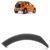 Moldura Alargador Parachoque Traseiro Crossfox 2010 2011 2012 2013 2014 Preto texturizado