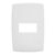 Espelho Placa 1posto Horizontal 4×2 Branco Pial Plus