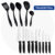Kit Jogo de Utensílios 5 Peças Ability Preto + Jogo de Facas 9 Peças Plenus
