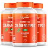 KIT C/ 3X BIGENS REGENER FLEX COLÁGENO TIPO II 60 CAPS