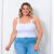 Cropped Plus Size – Cropped Top Alça Grossa Suplex – Moda Plus Size GG ao G3