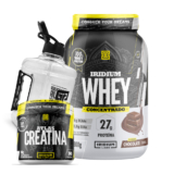 Kit Whey Protein Concentrado + Creatina 90g + Galão 1,5L- Iridium Labs