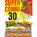 Kit Completo 30 Cx Massinha de Modelar + 30 Bolha de Sabao+ 30 Cortador + 30 Saquinho Lembrancinha