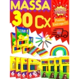 Kit 30 Cx De Massinha De Modelar Para Kit Festa Aniversario Lembrancinha Prenda Criança Diversao