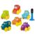 Carrinho Cartoon Soft Apertar Mordedor Brinquedo de Bebeb Carrinhos 2 Peças na Caixa Presente Baby