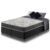 Cama Box Queen Size Preto + Colchão San Francisco Ortopédico Espuma D33 158x198x54cm