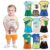 Kit Sortido Interativo 10 Peças de Roupas Infantil Menino Verão (5 Camisetas + 5 Bermudas) Kit 5 Conjuntos