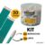 Kit 30 Lápis de Escrever Nº2 Preto + 30 Borracha Escolar  Ponteira Branca Masterprint