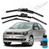 Palheta Limpador de Parabrisa Volkswagen Polo G4 ano 10 a 14 Especifica Dianteira e Traseira