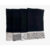 Kit 5 Panos De Prato Preto Minimalista Pé De Galhinha 100% Algodão Barrado Gourmet