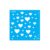 GE5001 – Corações Diversos – 10×10 – Stencil Gatas Arteiras