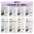 Kit 5 Hennas Glance Para Sobrancelhas Rare Way 100% Natural