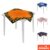4 Toalhas para Mesa Festa Halloween Quadrada 3d 0,75×0,75m