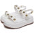 Tamanco Feminino Dubuy Plataforma Branco Com Detalhe Metalizado Helo 2074DB