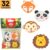 32 Borrachas Escolar Ponteiras Yins Bichinhos Raposa Panda leão Macaco YINS PAPER