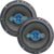 Par Alto Falante 6 Polegadas Quadriaxial Leson Ls6 200W Automotivo New Edition