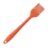 Pincel De Silicone Duplo Cozinha  Confeitaria Laranja