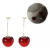[ SEMI JOIA ] Brincos Cherry Cereja Delicada Banho Ouro 18k Anti Alérgico Acessórios Femininos