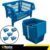 Kit Com 5 Unidades de Cesto Expositor Pratico Azul – PRESTO