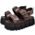 Tamanco Feminino Sandália Plataforma Marrom Original Dubuy Hanna 2082DB