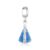 Berloque Prata 925 Nossa Senhora Aparecida manto azul 9mm x 12mm