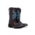 bota texana floral azul bordado feminino