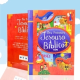 Livro Infantil Meu Primeiro Tesouro Bíblico – Bíblia Do Bebê Box 6 Livros Histórias Bíblicas Colecionável