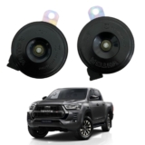 Buzina Toyotoa Corolla Hilux Etios Yaris 72mm Bi-Bi Com Conector Original Suporte 12V Kit Par