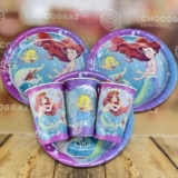 Kit Festa ARIEL DISNEY 8 Pratos + 8 Copos Descartável 180 Ml Papel – REGINA
