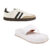 Kit 2 pares Tênis Samba Feminino Casual Moderno + Sandália Feminina Asa Delta Chinelo Flat Tendência