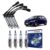 Kit Cabo E Vela de Ignição Original Bosch Chevrolet Onix E Prisma 1.4 8V Flex